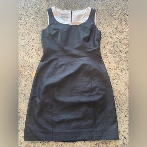 Women’s vintage 100% raw silk sheath dress size 8